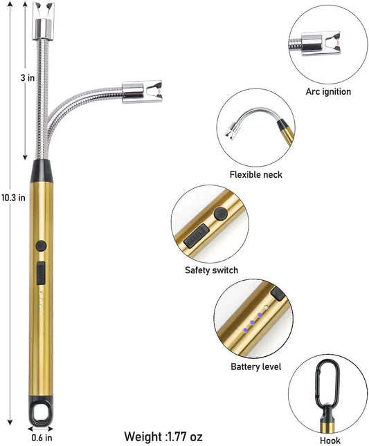 Electric Arc Gas Lighter Rechargeable Plasma Lighter