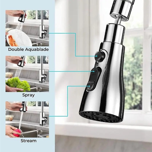 Kitchen Faucet 3-Function Pull Down Sink Sprayer