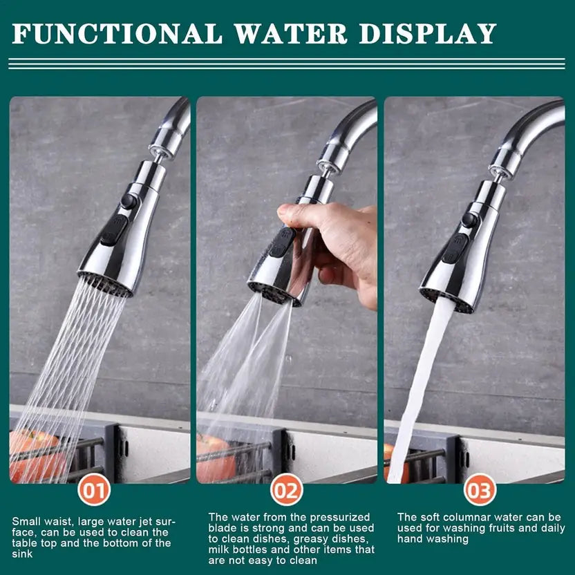 Kitchen Faucet 3-Function Pull Down Sink Sprayer