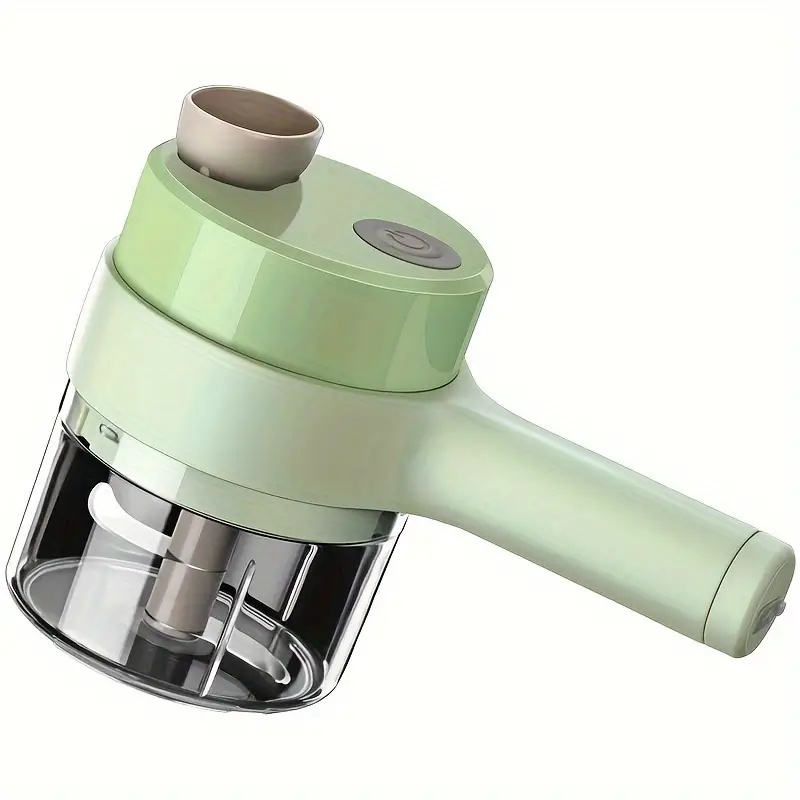 Multifunctional Handheld Usb Rechargeable 4 in 1 Vegetable Food Onion Chopper Cutter or Slicer