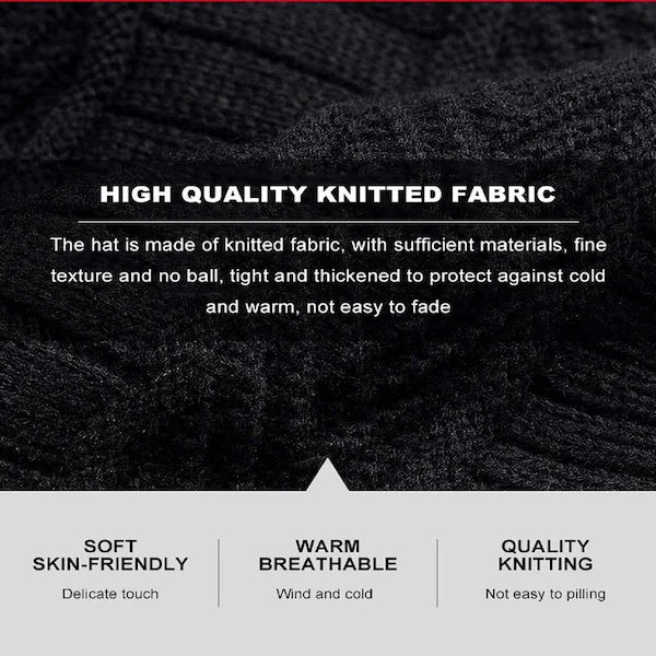 Unisex Woolen Beanie Cap Plus Wrap