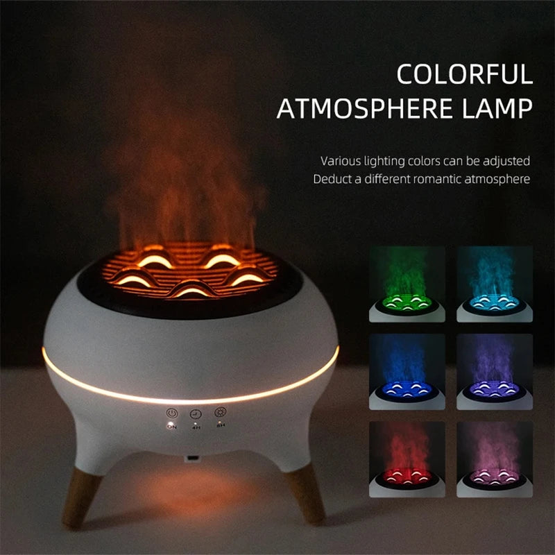 Dynamic Jellyfish LED Humidifier with Remote & Aromatherapy Diffuser