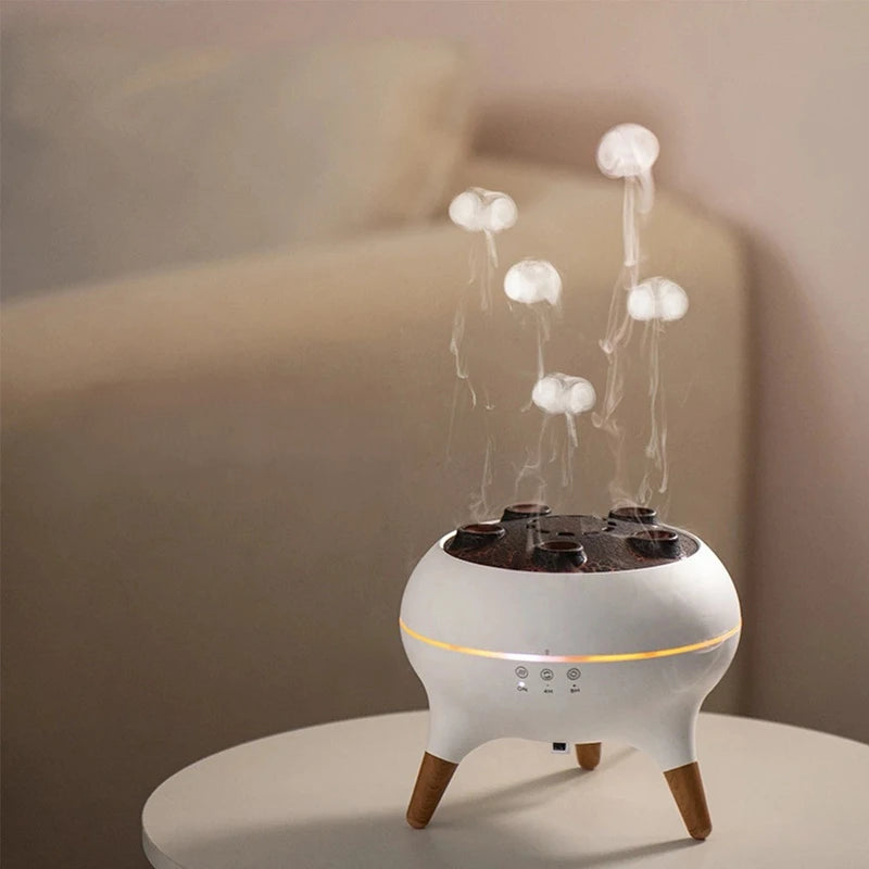 Dynamic Jellyfish LED Humidifier with Remote & Aromatherapy Diffuser