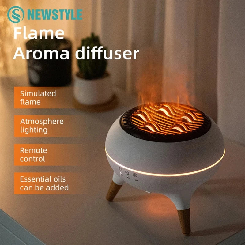 Dynamic Jellyfish LED Humidifier with Remote & Aromatherapy Diffuser