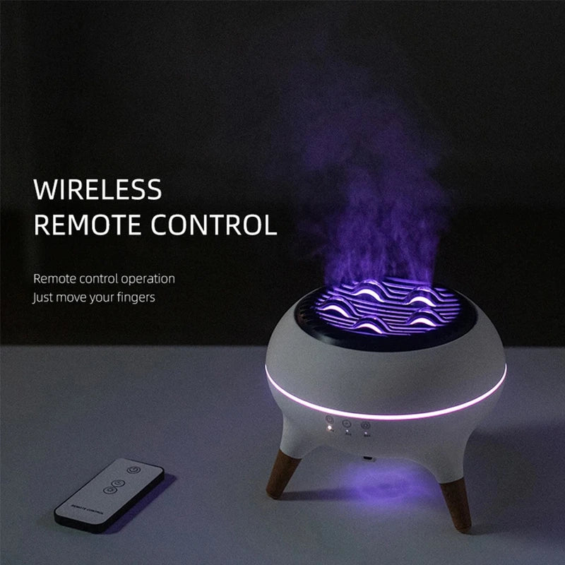 Dynamic Jellyfish LED Humidifier with Remote & Aromatherapy Diffuser
