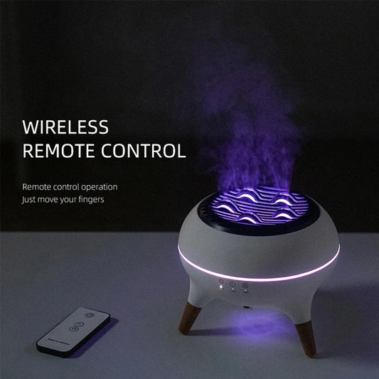 Dynamic Jellyfish LED Humidifier with Remote & Aromatherapy Diffuser